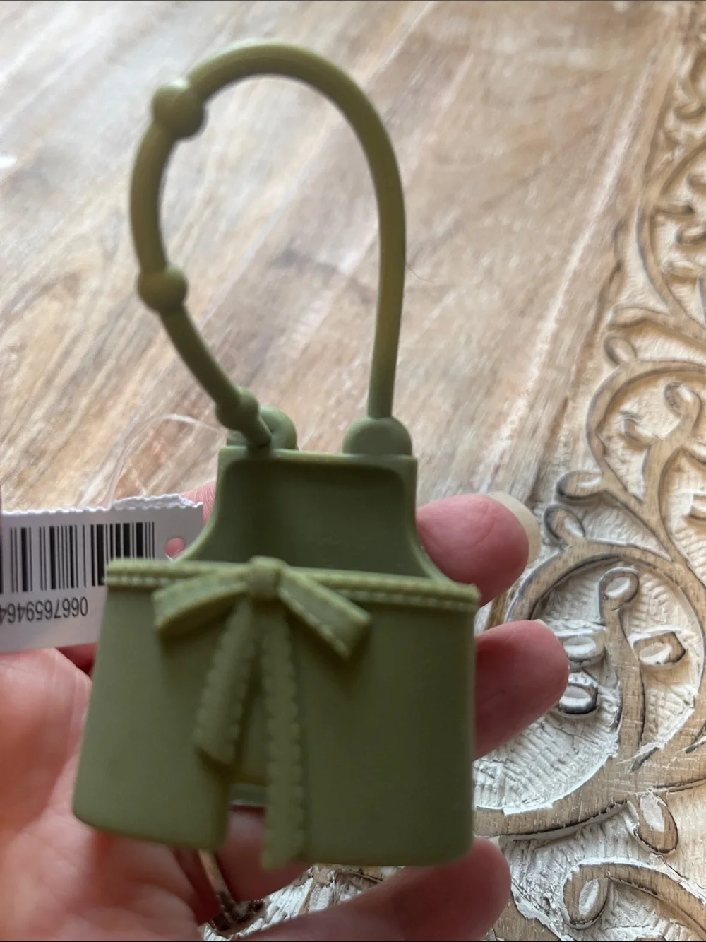 Green Floral Garden Apron Charm Bag Pocketbac Holder